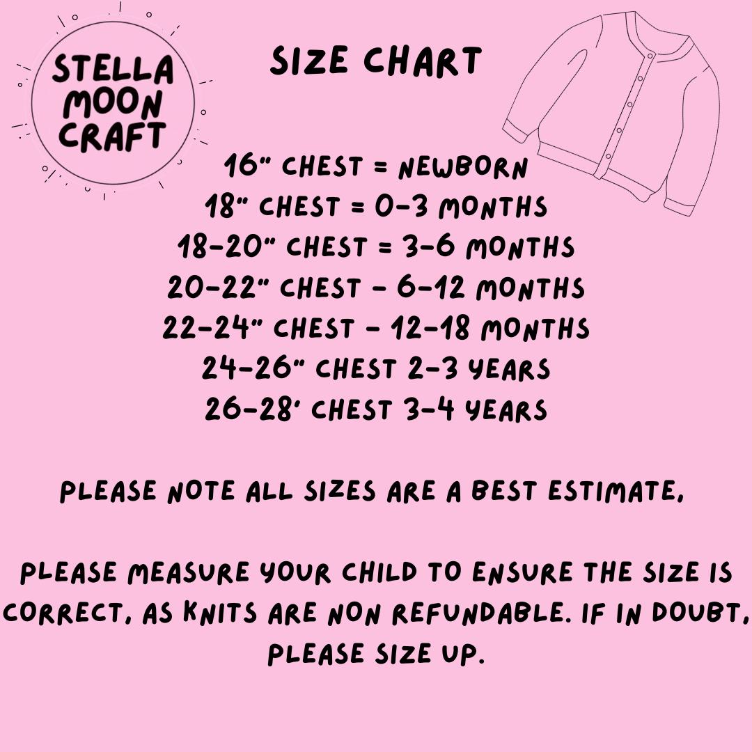 Personalised Knitwear - 0-3 months size