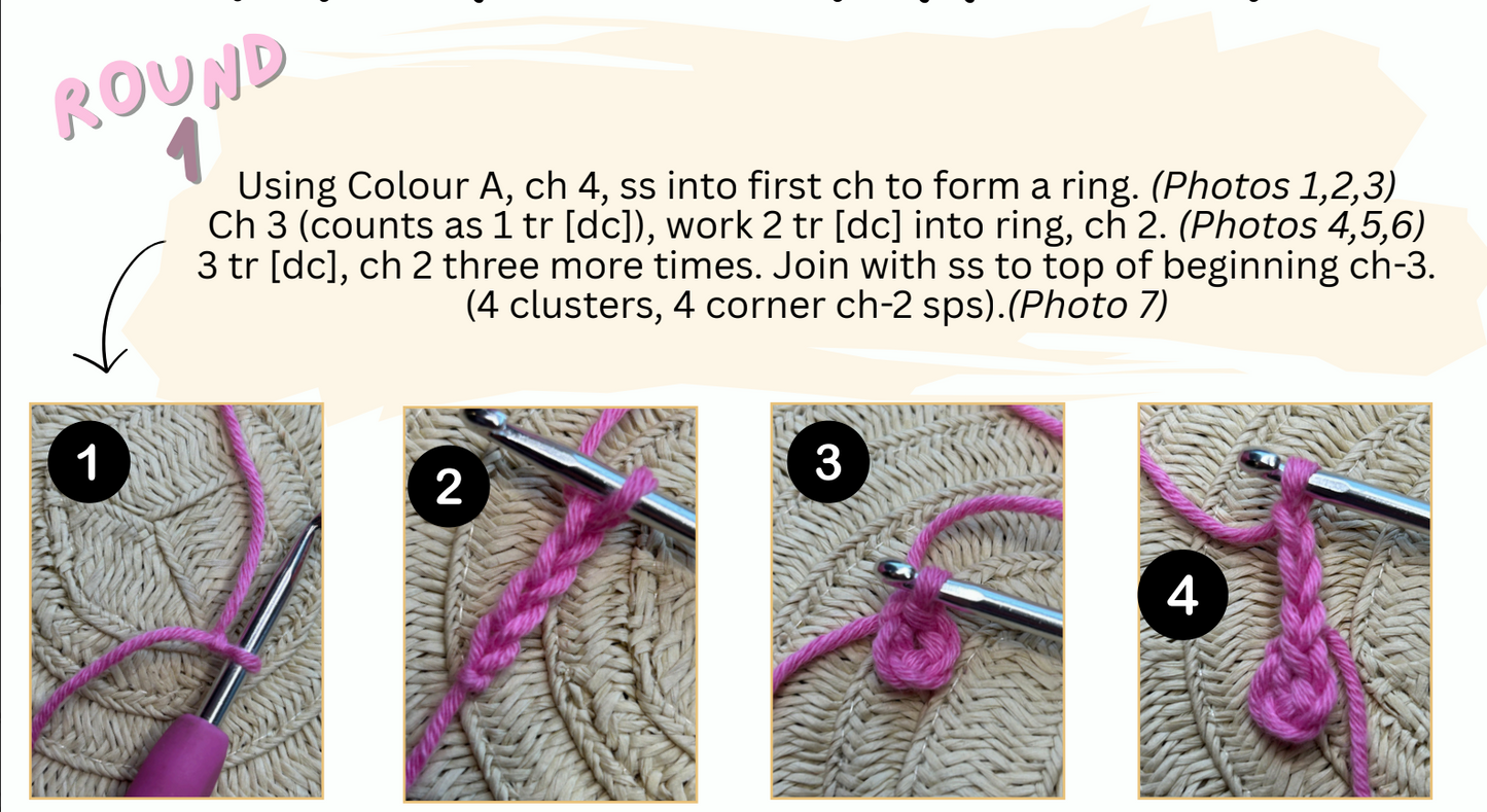Granny Square Crochet Bag Pattern PDF - Digital Download