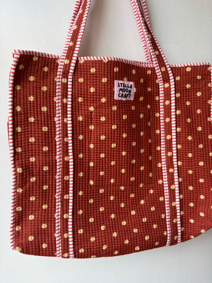 Brown Spotty Tote
