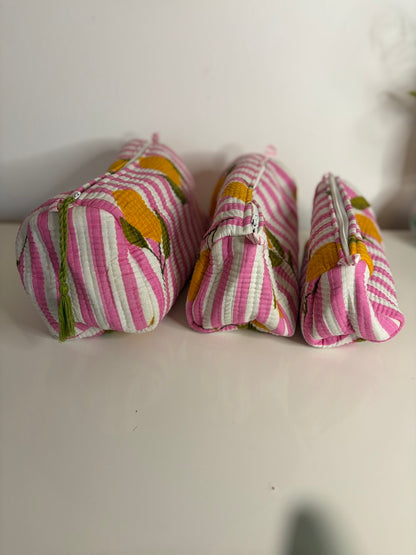 Lemon Wash Bag Set