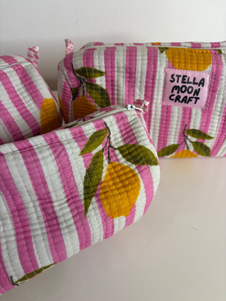 Lemon Wash Bag Set