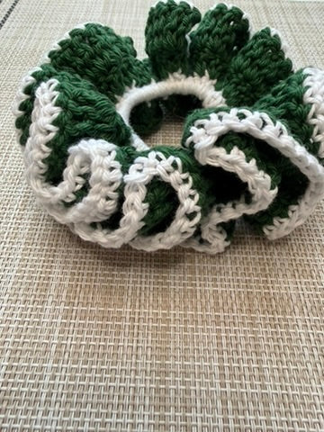 Crochet Scrunchie Pattern PDF | Beginner Ruffle Hair Scrunchie (UK & US Terms)