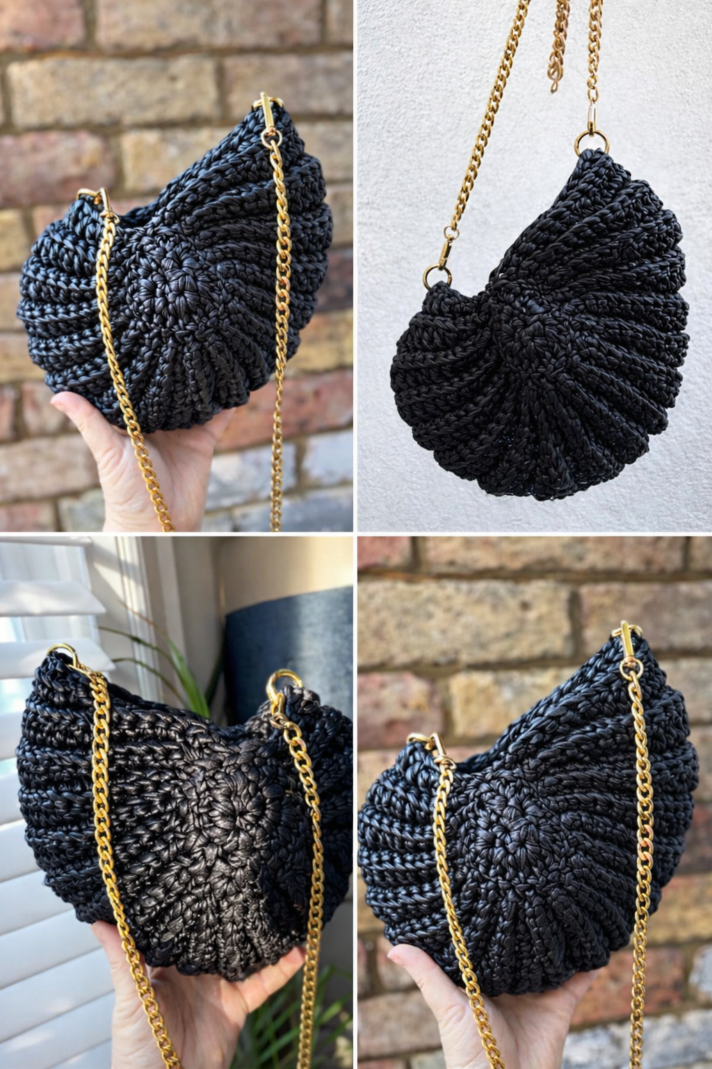 Shell Crochet Handbag