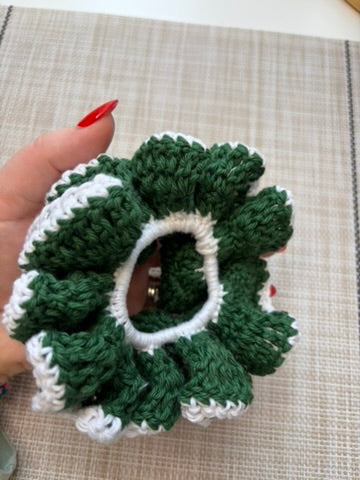 Crochet Scrunchie Pattern PDF | Beginner Ruffle Hair Scrunchie (UK & US Terms)