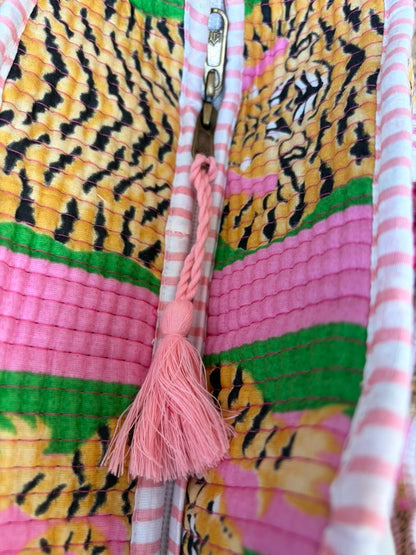 Pink & Green Tiger Tote