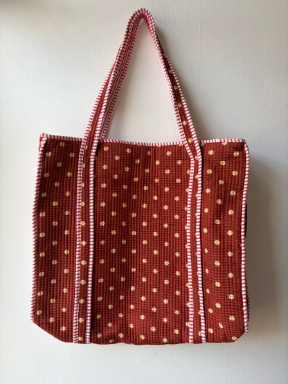 Brown Spotty Tote