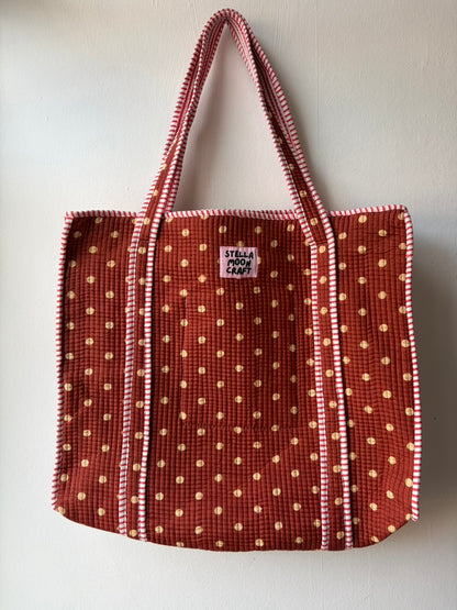 Brown Spotty Tote