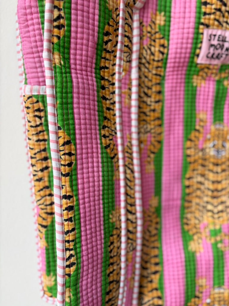 Pink & Green Tiger Tote