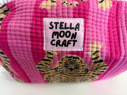 Pink Tiger Hair Tool Bag