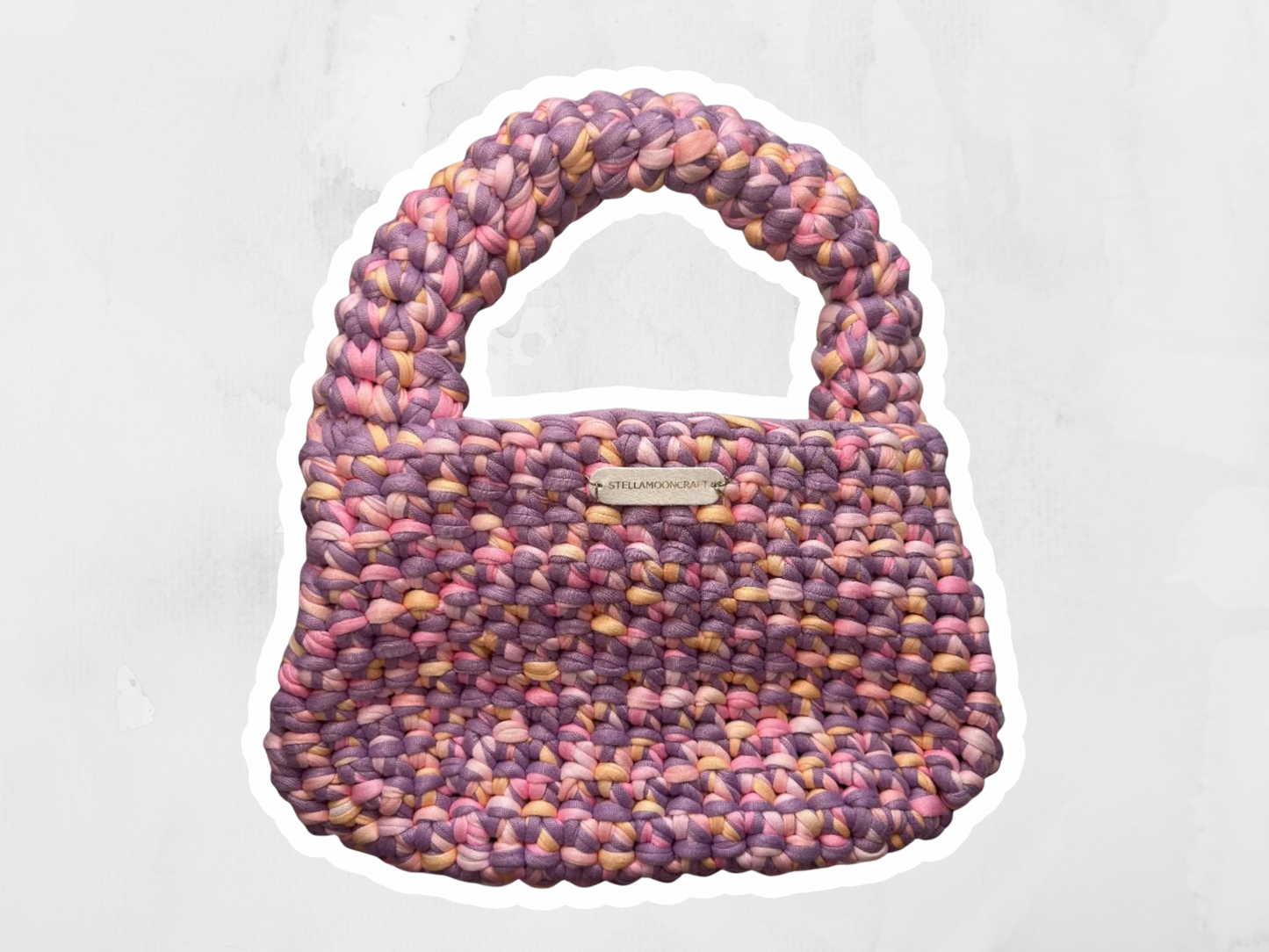 Pink Crochet handbag