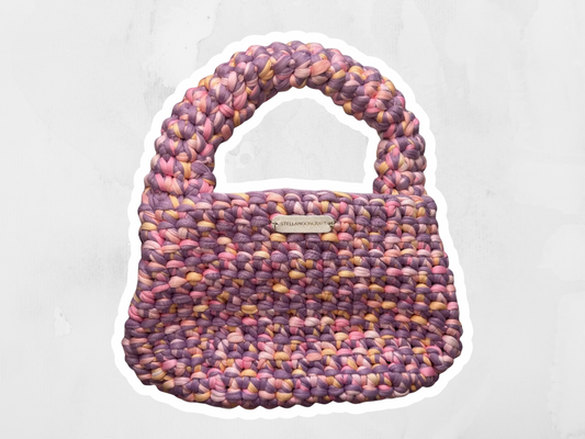 Pink Crochet handbag