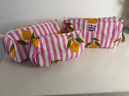 Lemon Wash Bag Set