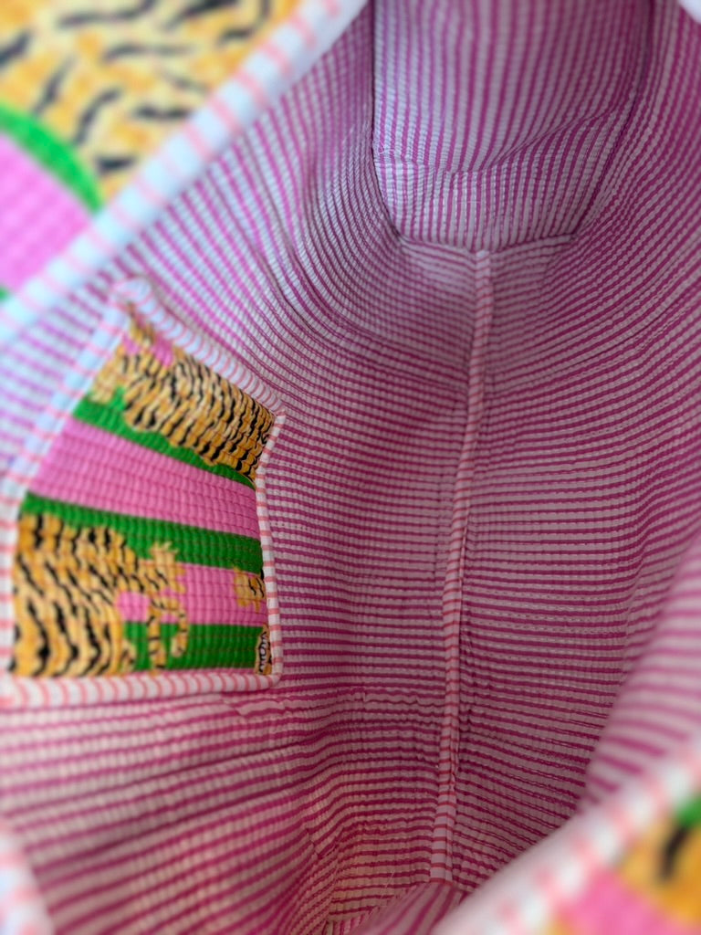 Pink & Green Tiger Tote
