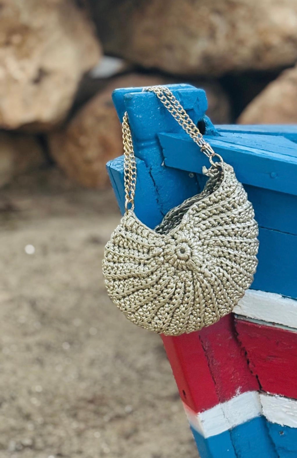 The Crochet Shell Bag