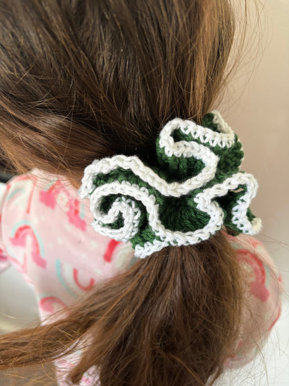 Crochet Scrunchie Pattern PDF | Beginner Ruffle Hair Scrunchie (UK & US Terms)
