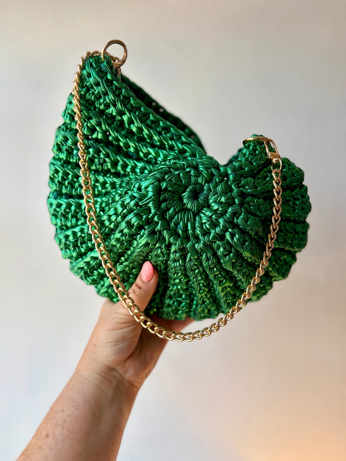 The Crochet Shell Bag