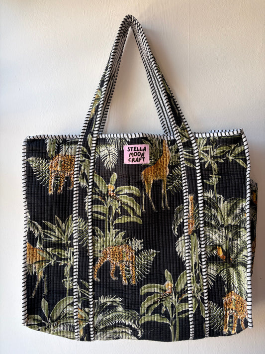 Midnight Jungle Tote