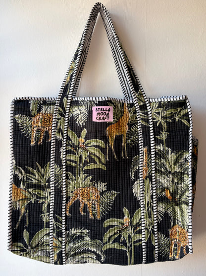 Midnight Jungle Tote