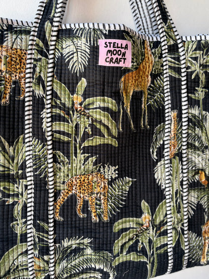 Midnight Jungle Tote