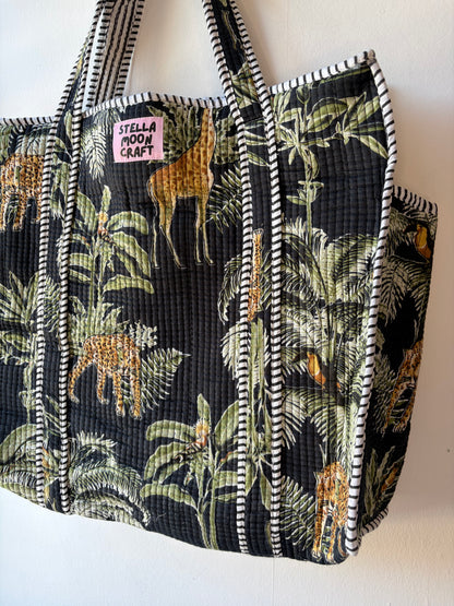 Midnight Jungle Tote