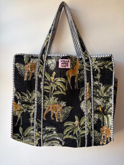 Midnight Jungle Tote