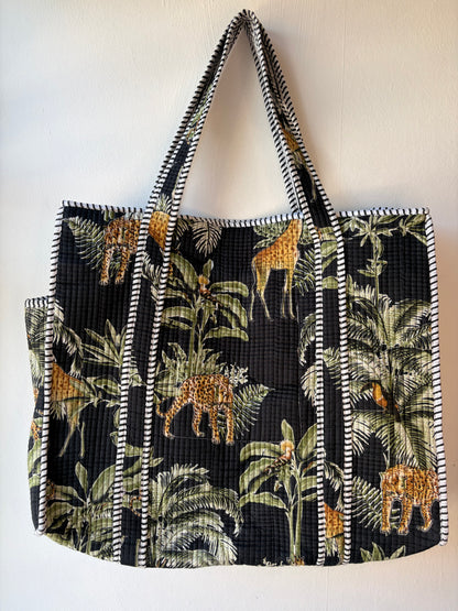 Midnight Jungle Tote