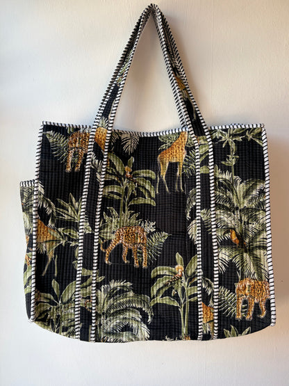 Midnight Jungle Tote