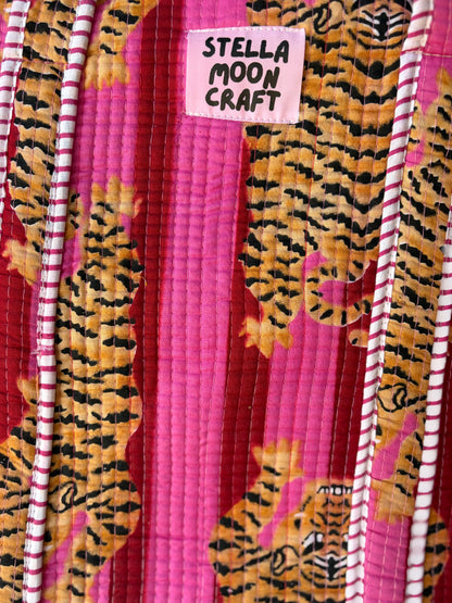 Hot Pink & Red Tiger Tote