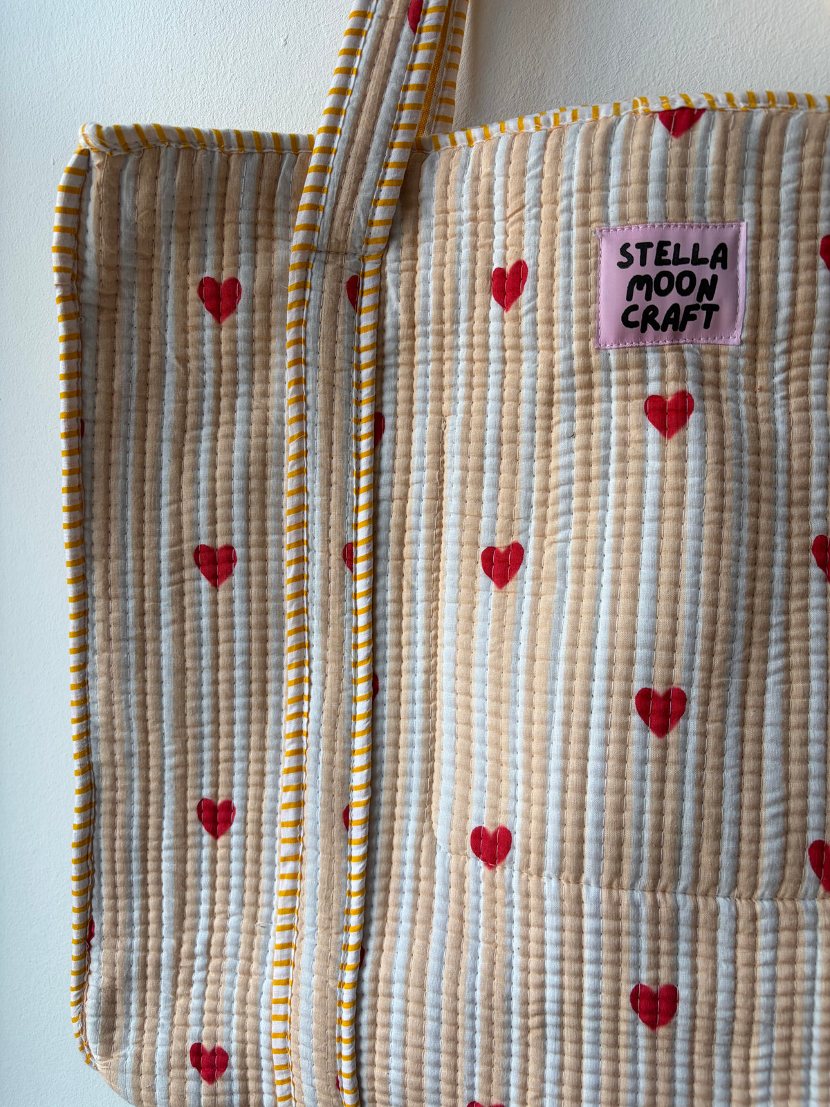 Yellow Hearts Tote