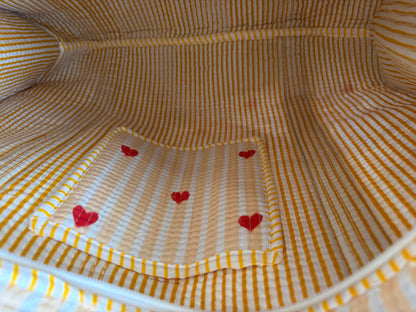 Yellow Hearts Tote