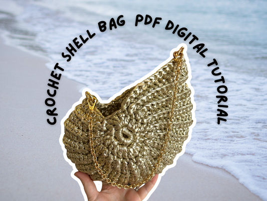 Crochet Shell Bag Pattern PDF - Digital Download