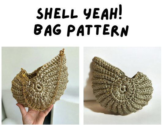 Crochet Shell Bag Pattern PDF - Digital Download